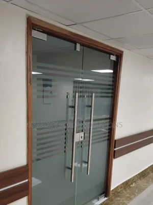 Double Frameless Glass Doors