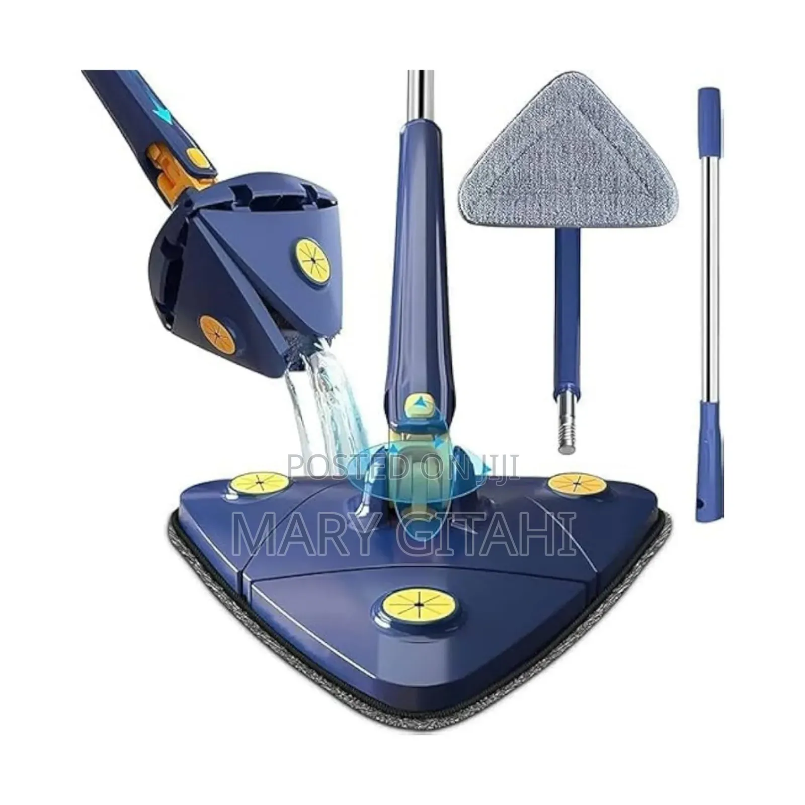 Long Handle Triangular Twist Mop