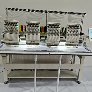 4-Head Embroidery Machine for Shirts Caps Logo