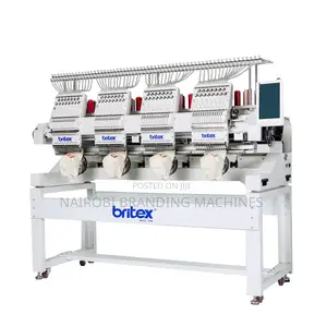 4-Head Industrial Embroidery Machine for Clothes Color Change Motor