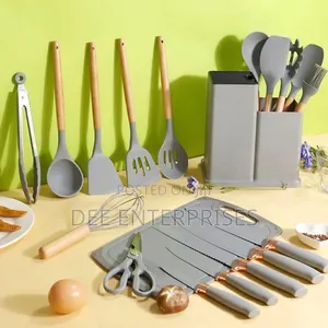19pc Silicone Spoons Cookset