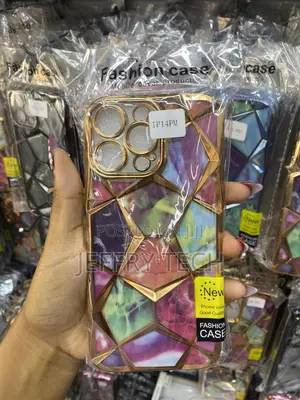 Erit Marble Design Diamond Look Gilitier Case for iPhone 14 Pro Max