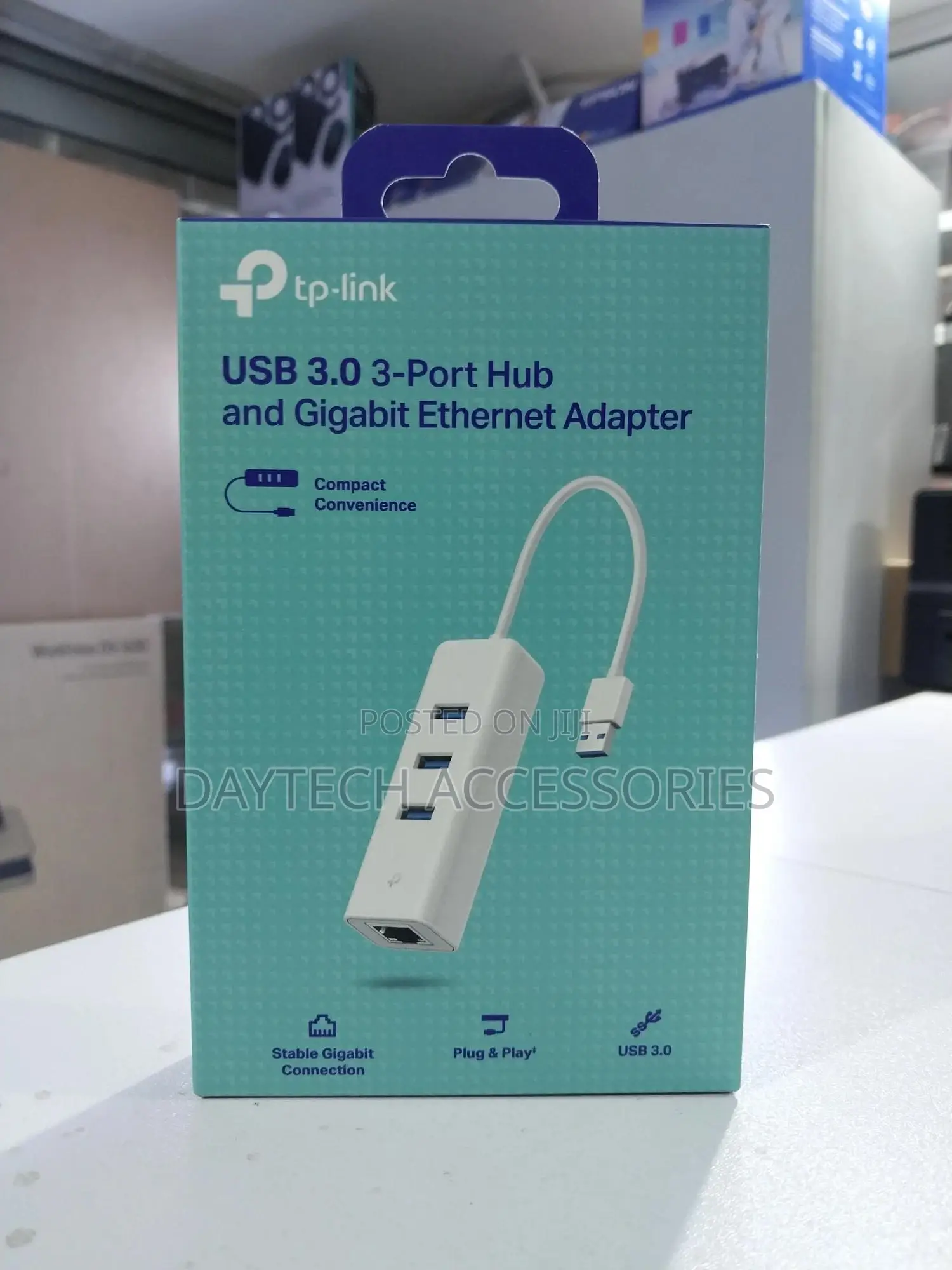 Tp-Link Usb 3.0 3-Port Hub Gigabit Ethernet Adapter 2 in 1 Adapter
