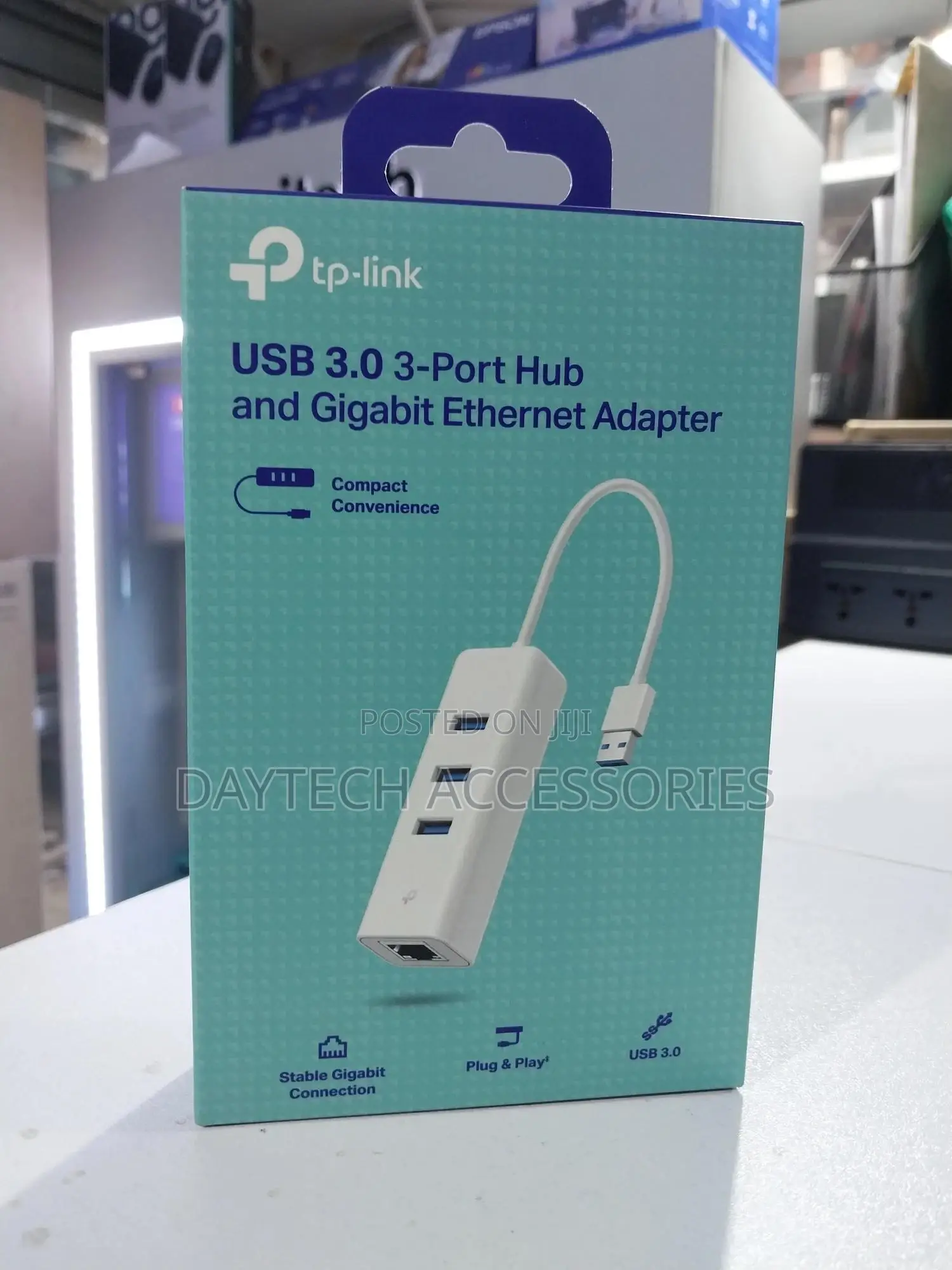 Tp-Link Usb 3.0 3-Port Hub Gigabit Ethernet Adapter 2 in 1 Adapter