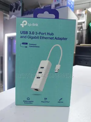 Tp-Link Usb 3.0 3-Port Hub and Gigabit Ethernet Adapter (Model Ue330)