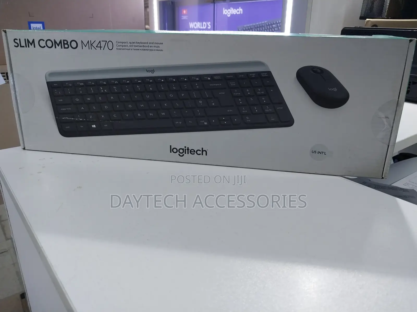 The Logitech Mk470 Slim Wireless Keyboard and Mouse Combo.