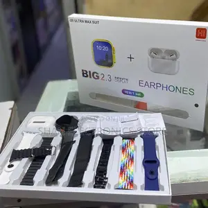Unsealed I20 Ultra Max Smart Watch Free Airpod, 7 Straps