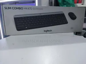Logitech Mk470 Slim Wireless Keyboard and Mouse Combo (Black)