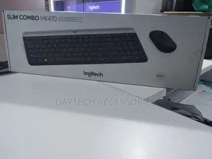 Logitech Mk470 Slim Wireless Keyboard and Mouse Combo (Black)
