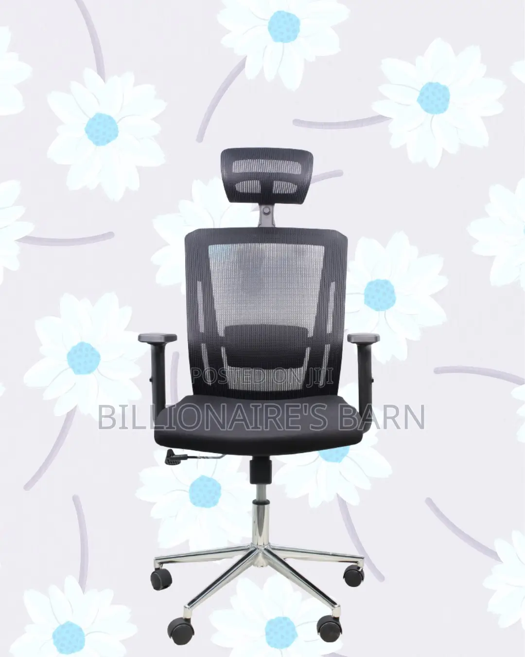 Ergonomic Mesh Chair With Headrest | All-Day Back Support