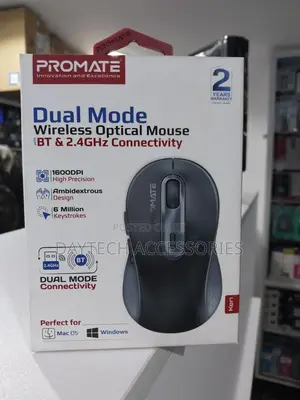 Promate Ken Wireless Mouse; Dual Mode Optical Mouse