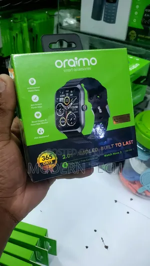 Oraimo Watch Nova 2 Amoled Ip68 Curved Touchscreen Smart Watch.