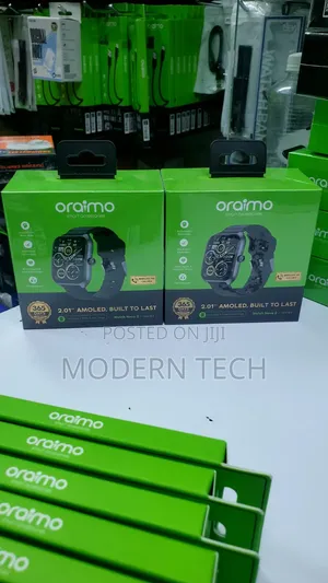 Oraimo Watch Nova 2 Amoled Ip68 Curved Touchscreen Smart Watch.