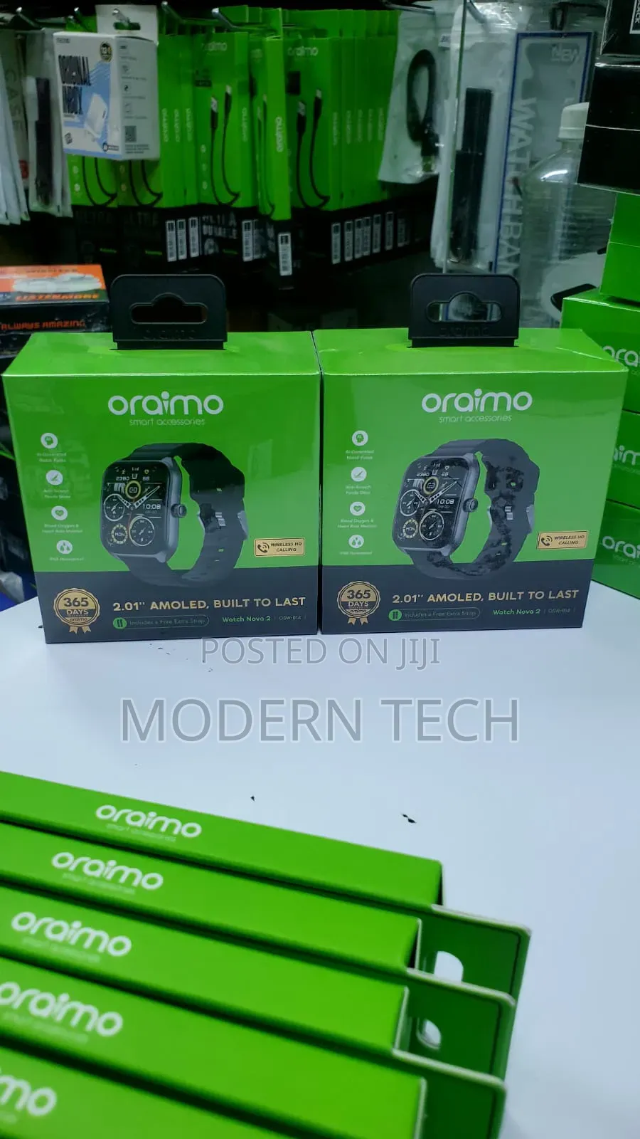Oraimo Watch Nova 2 Amoled Ip68 Curved Touchscreen Smart Watch.