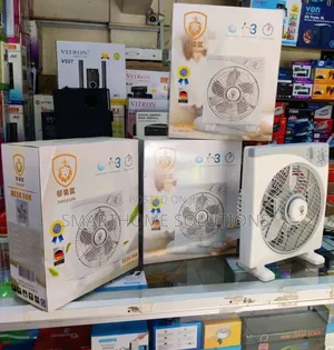 Urk Box Desk Fan With Adjustable Speeds