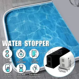 Adhesive Silicone Flexible Bathroom Shower Water Barrier