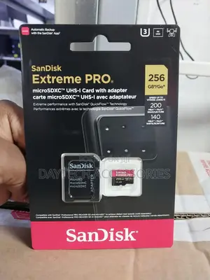 Sandisk 256gb Extreme Pro Microsd Uhs-I Card With Adapter C10, U3, V30
