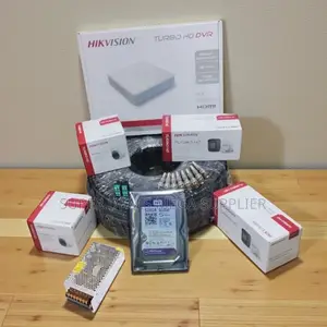 4 Hikvision 1080p Hd CCTV Cameras Kit Waterproof Indoor Outdoor Setup