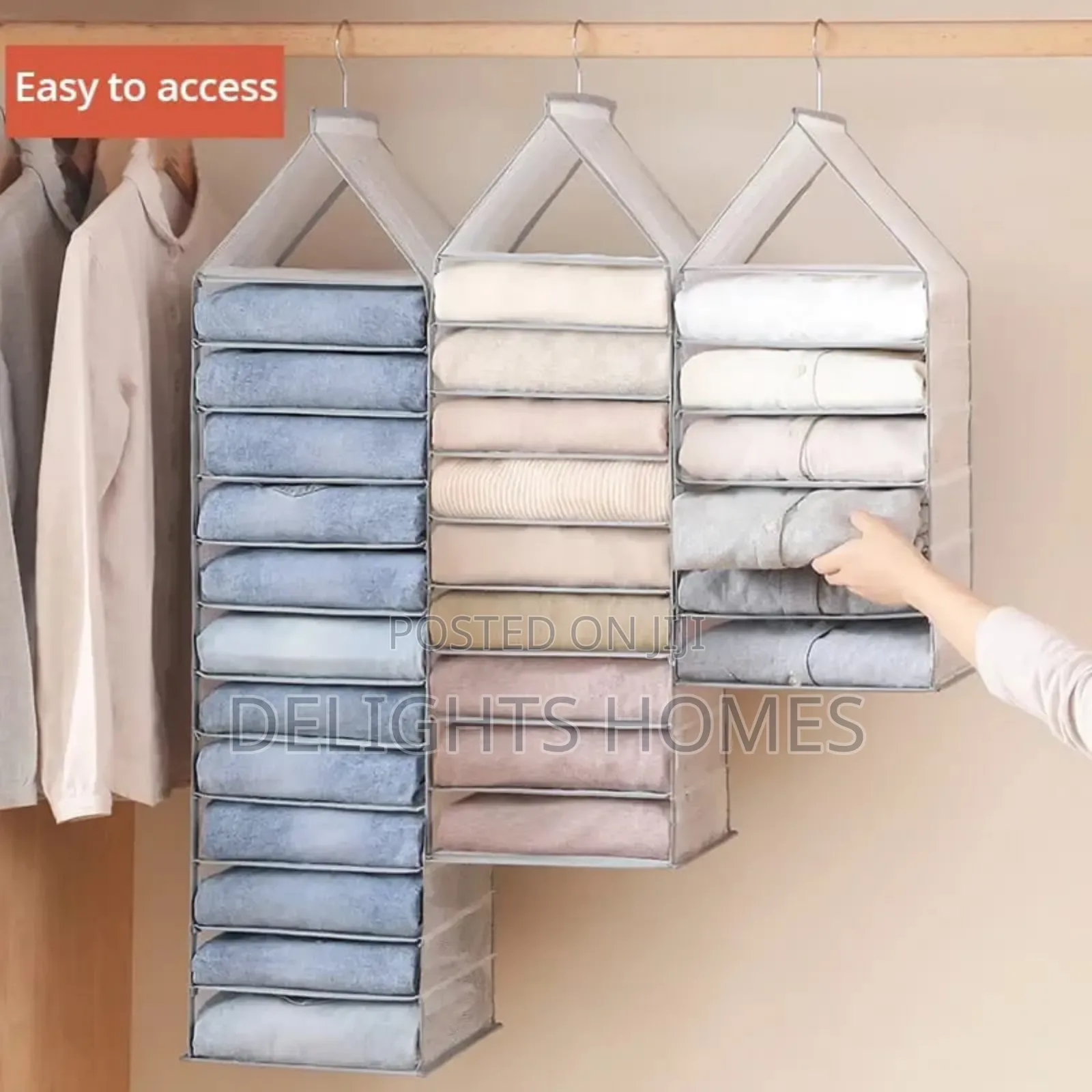 Foldable Wardrobe Hanging Clothes Storage Bag_cu