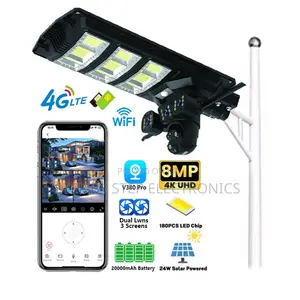 High Brightness Solar CCTV With 4g PTZ Camera and Light