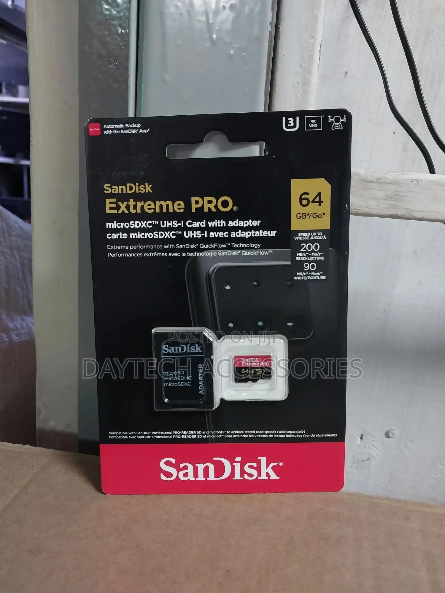 Sandisk Extreme Pro 64gb Microsdxc Memory Card+Adapter.