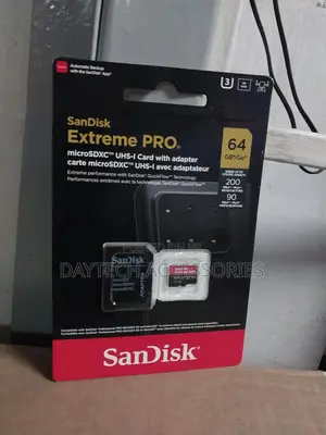 Sandisk Extreme Pro 64gb Microsdxc Memory Card+Adapter.