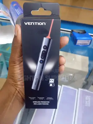 Vention Wireless Powerpoint Presentation Clicker - Red Laser Pointer