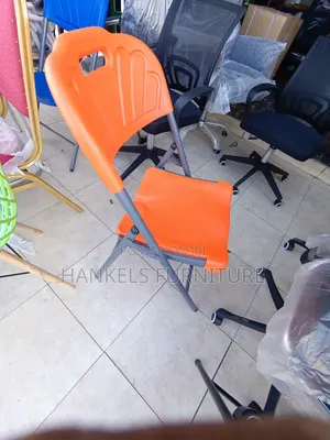 Orange Foldable Plastic Chair
