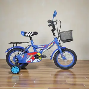 12 Inch Kids Bike With Training Wheels Colorful Design Comfy Seat