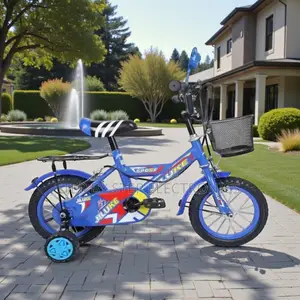 12 Inch Kids Bike Fun Safe Colorful Design Basket Comfy Seat Wheels