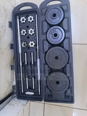York Fitness 50kg Dumbell Set With Case