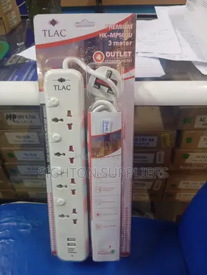 Tlac Premium 4 Way Extension Socket Usb and Surge Protector Hk-Mp500u