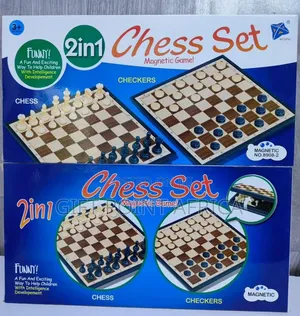 2 In 1 Magnetic Chess And Draught Set
