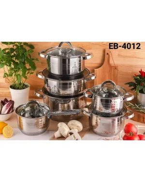 12 Pieces Stainless Steel Edenburg Cookware Set