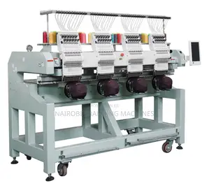 Professional High Speed Cap Flat T Shirt 4 Heads Embroidery Machine