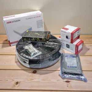 Hikvision 2 1080p Cameras CCTV Kit With 4 Channel DVR 20m Rg59 Cable