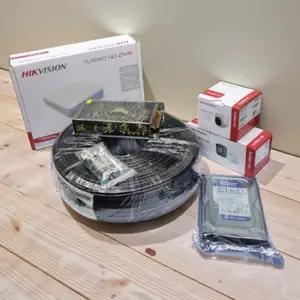 Hikvision 1080p Security Camera System 2 Cameras 4ch DVR and 500gb HDD