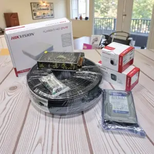 Hikvision 1080p Night Vision CCTV Kit 2 Cameras With DVR and Hard Disk