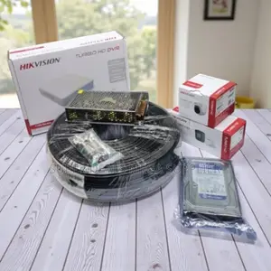 Hikvision 1080p Hd 2 CCTV Cameras With DVR 500gb Hard Drive and Cable