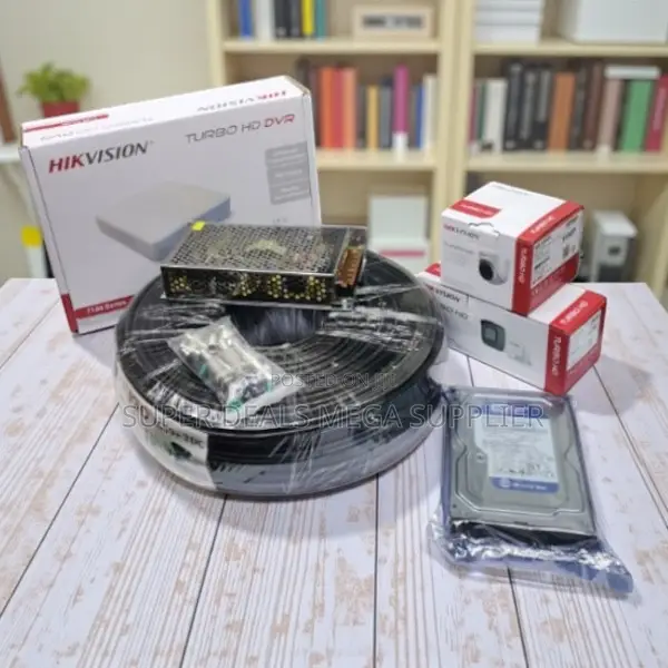 Hikvision 2 Cameras 1080p Security System With DVR and 500gb Hard Disk