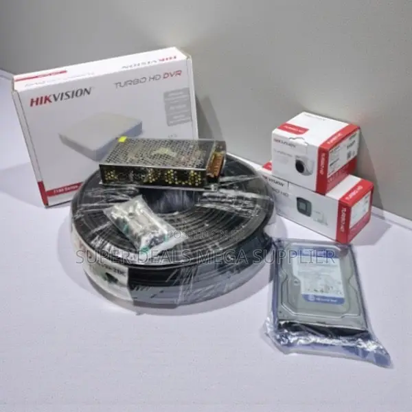 Hikvision 2mp Full Hd Night Vision 2 Cameras Security System With DVR