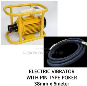 Electric Concrete Vibrator With a Pin-Type Poker
