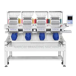 High Speed 1200 RPM Cap Flat T Shirt 4 Heads Embroidery Machine