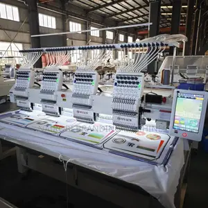 Commercial Automatic 4 Head 15 Needles Embroidery Machine Computerized