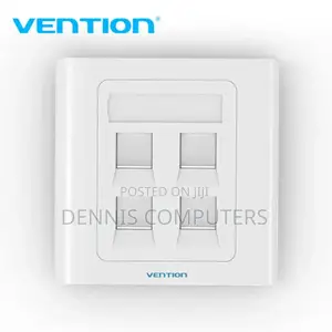 Vention 4-port Wall Faceplate White 86 Type