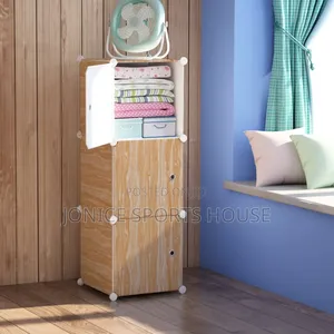 Single Column Plastic Wardrobe