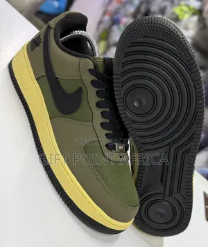 Jungle Green Airforce 1 Unisex Sneakers