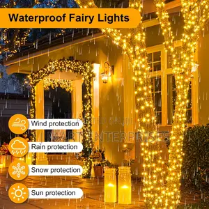 Outdoor Indoor Waterproof Fairy Lights With Timer and 8 Modes,