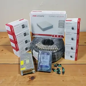 Hikvision 8 Channel DVR CCTV Kit 8 Hd Cameras With 500gb Hard Disk