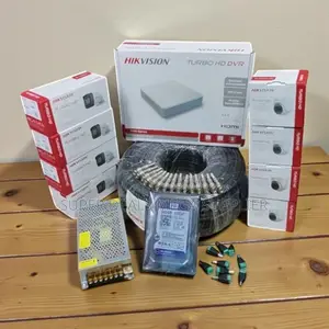 Hikvision 8 Cameras Full Hd 2mp CCTV Kit 8 Channel DVR and 500gb HDD